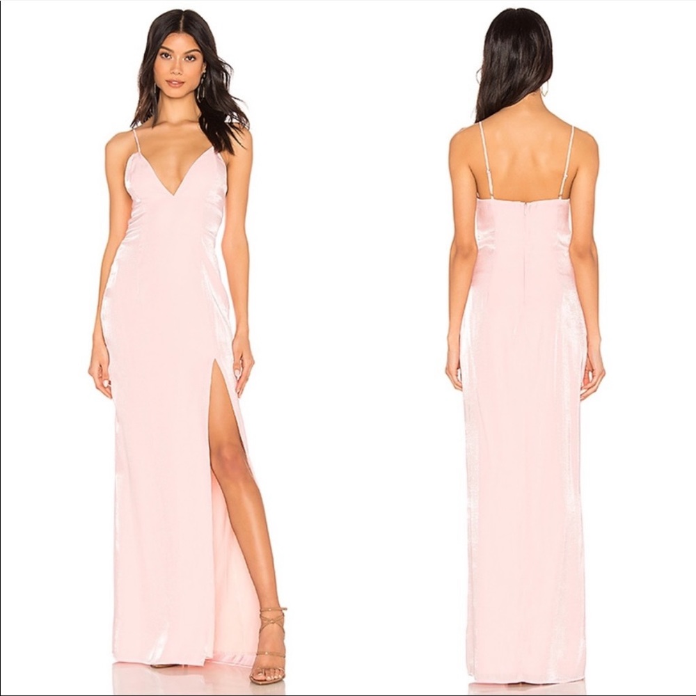 Majorelle x Revolve Jackson Maxi Dress Medium Bubblegum Pink Organza